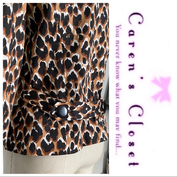 Trina Turk Leopard Print Blazer. - Picture 7 of 7